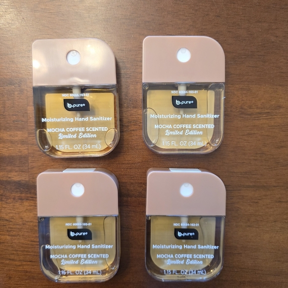 NEW B Pure Mocha Coffee Scented Moisturizing Hand Sanitizer Limited Edition Set - Picture 2 of 3